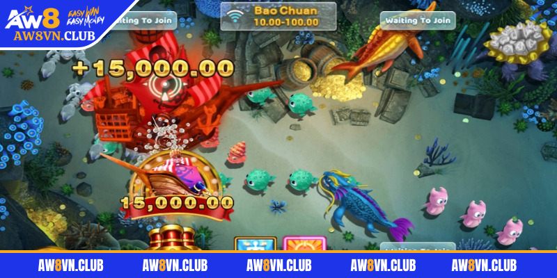Bao Chuan Fishing AW8 – Game Bắn Cá Cướp Biển Ăn Tiền  2 Mỗi mục tiêu biển có hệ số thưởng khác nhau