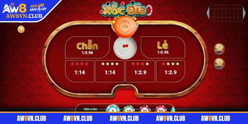 Xóc Đĩa AW8 – Sân Chơi Dân Gian Số Hóa Chuẩn Xác Nhất  3 Mỗi loại cược ứng với tỷ lệ trả thưởng riêng